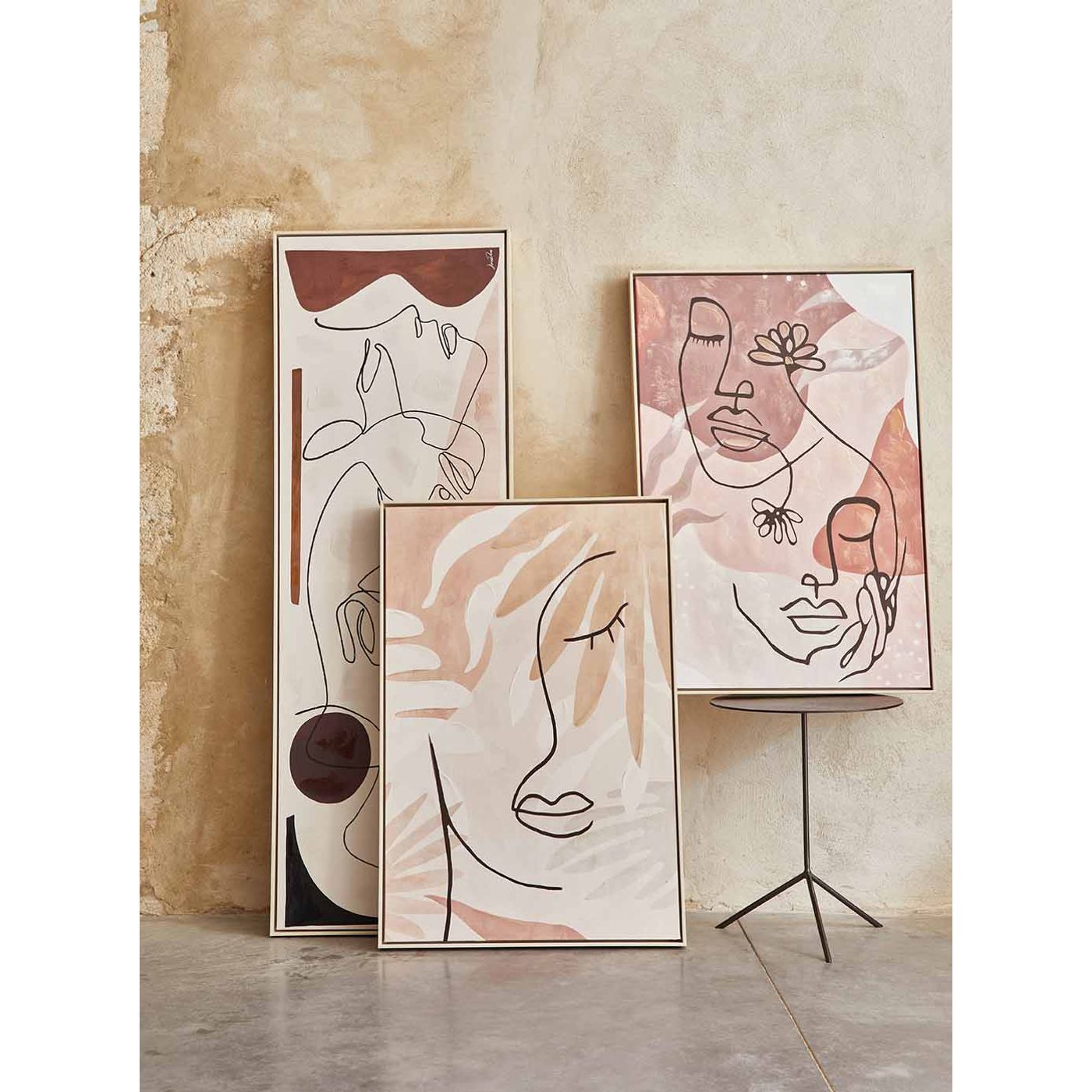 Toile encandrée 2 visages 60 x 90 cm